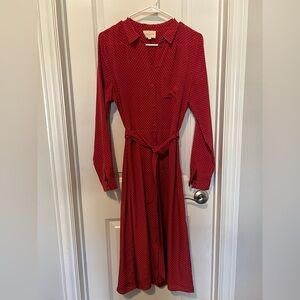 Sezane Silk Lexie polka dot dress- Size 38